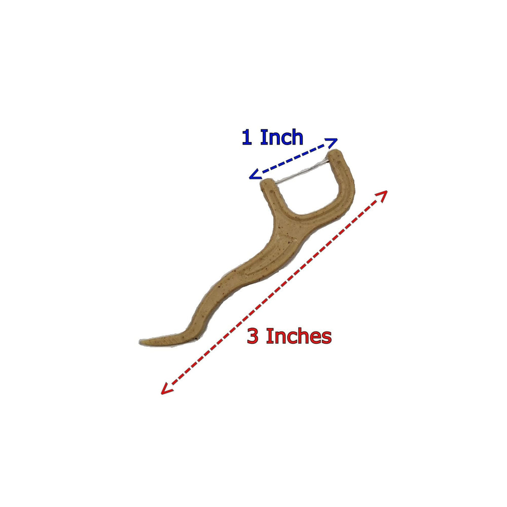 Packaging image: 100-count mint floss picks bag