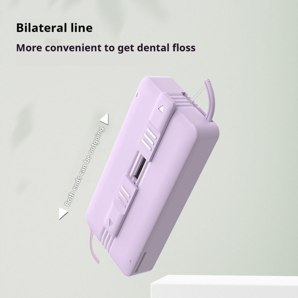 Mint-green floss refills for reusable dispenser