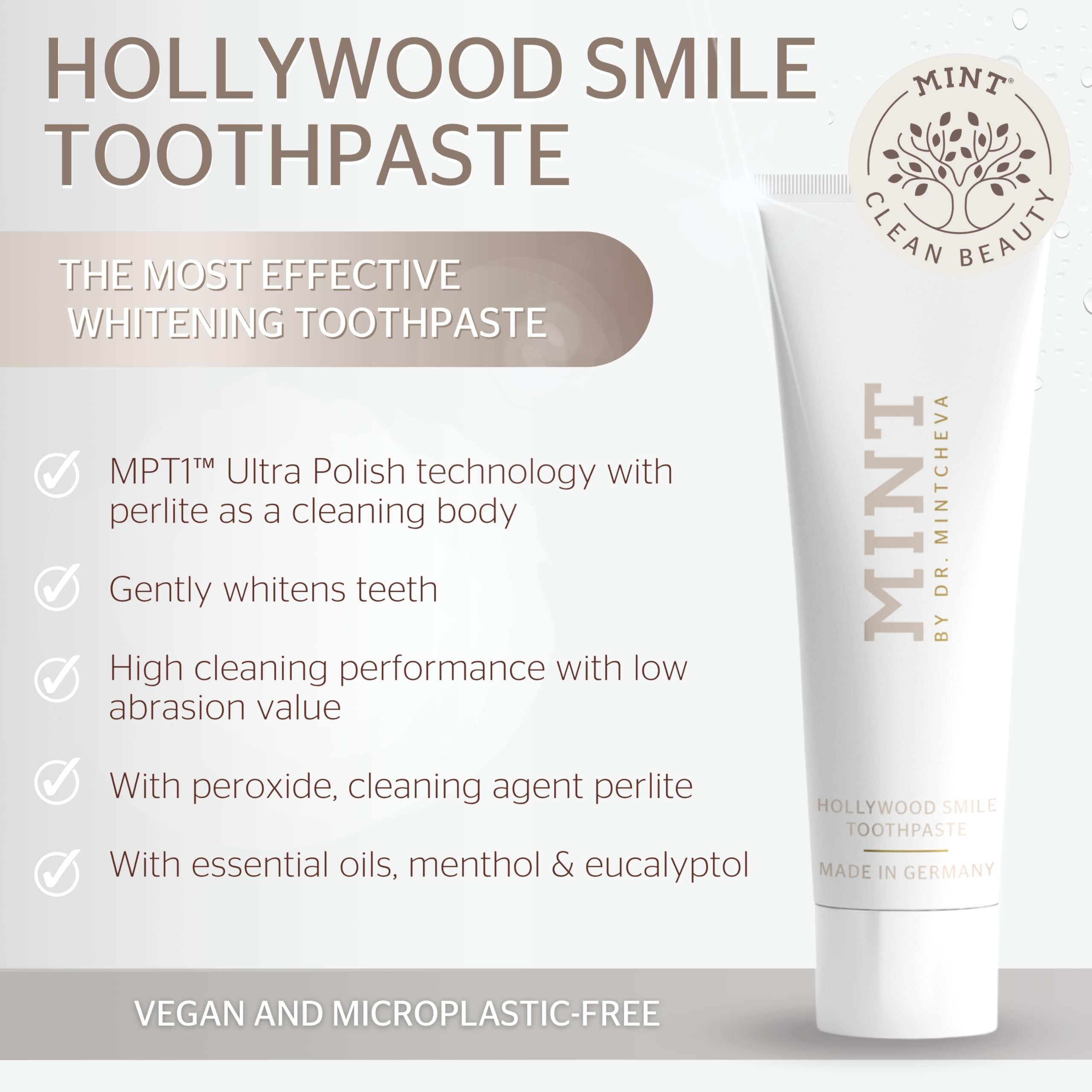 Perlite particles enabling gentle whitening