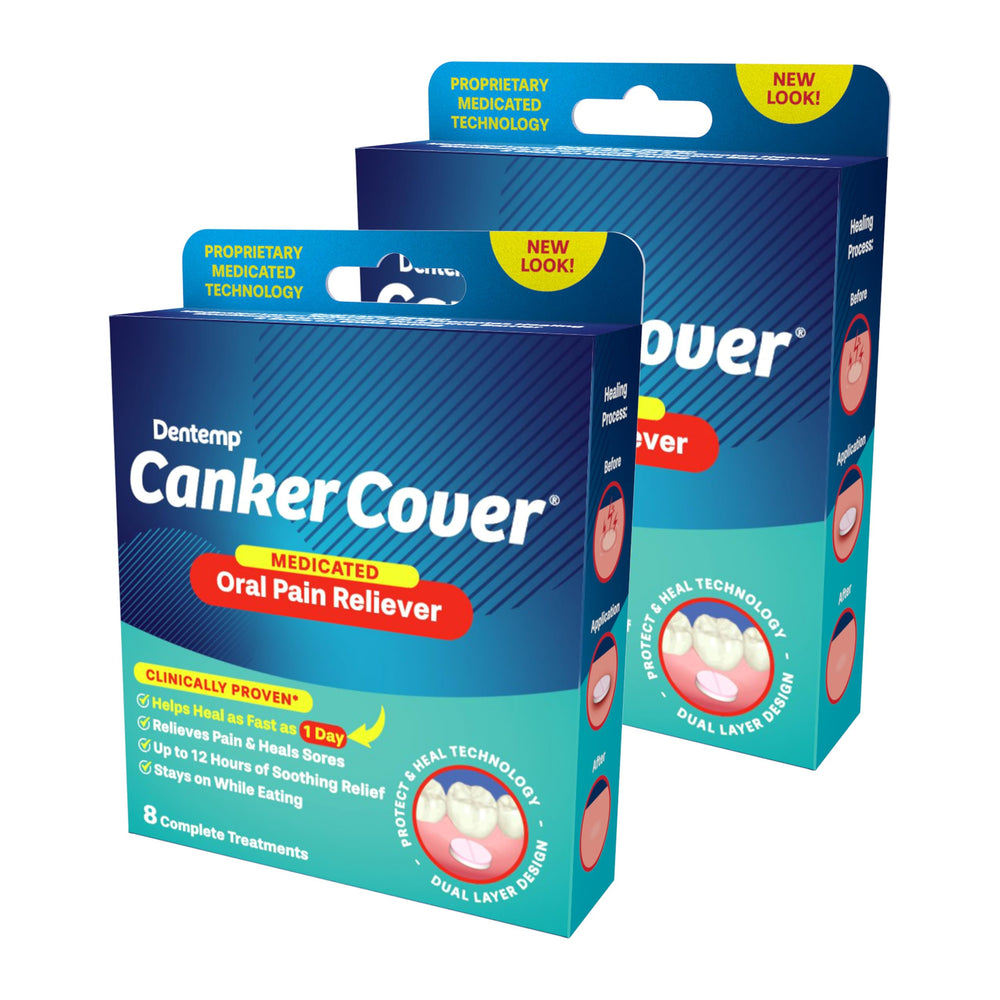 Mint menthol relief on a canker sore