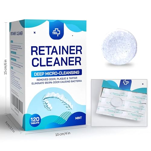 Mint-scented tablets dissolving in water for cleaning