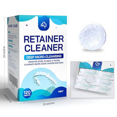 Mint-scented tablets dissolving in water for cleaning