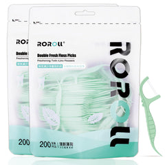 Mint Twin Line Dental Floss Picks 400-count box