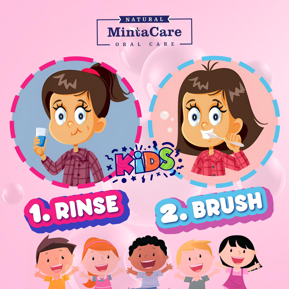 Mintacare product with pink packaging and kid friendly design