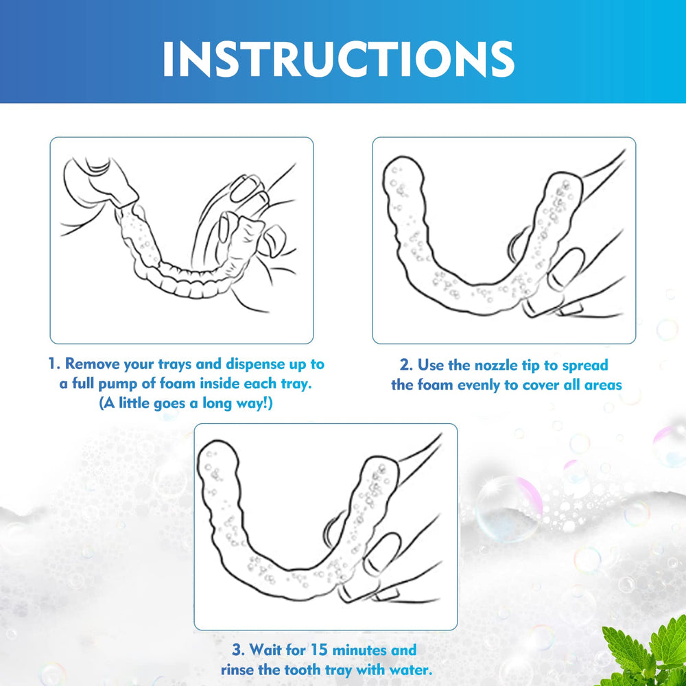 Minty, natural ingredients in the dental cleaner formula