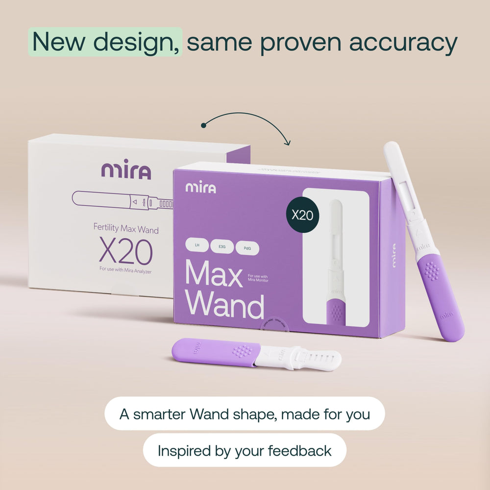 Close-up of Mira Fertility MAX Wands