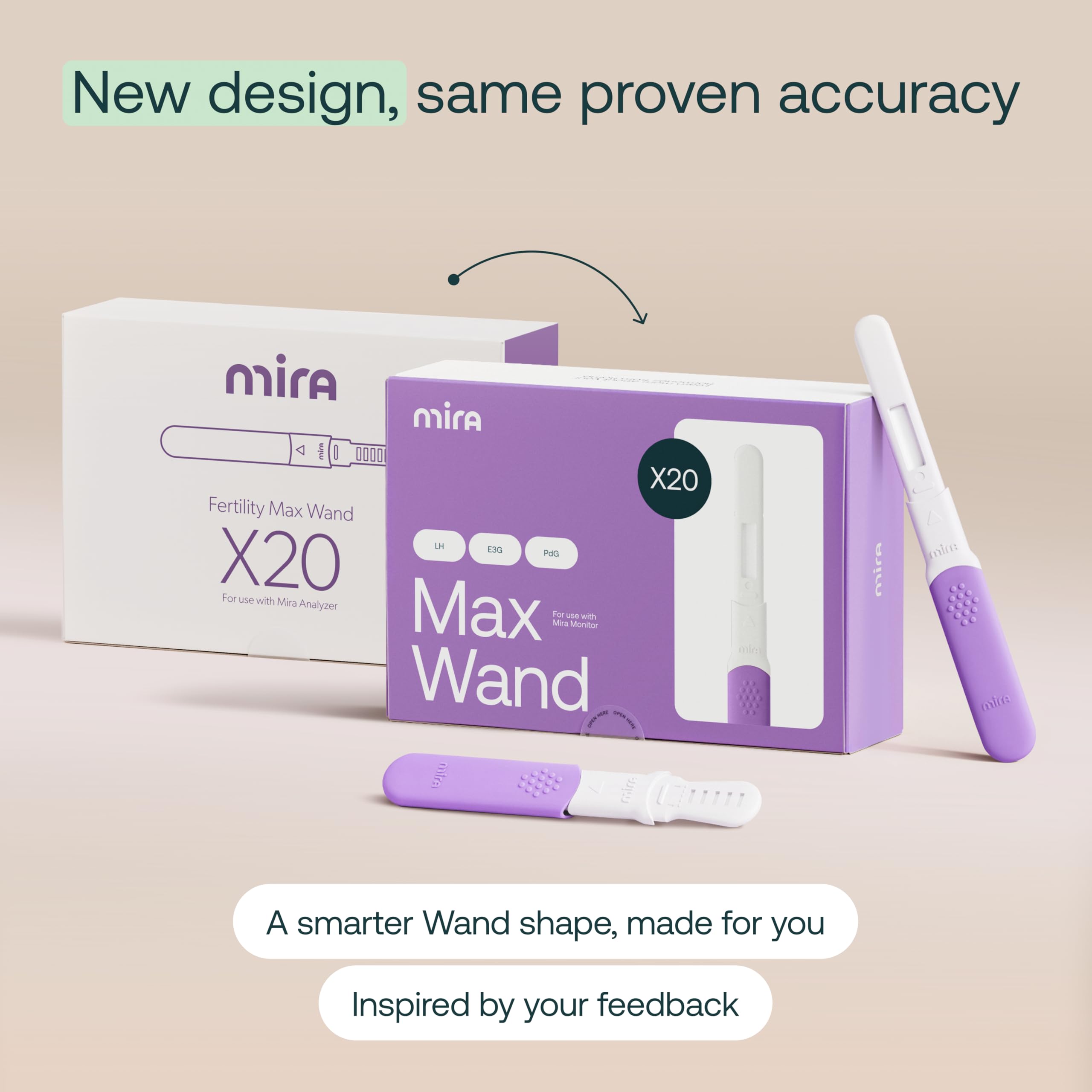 Mira Max app dashboard displaying fertility data
