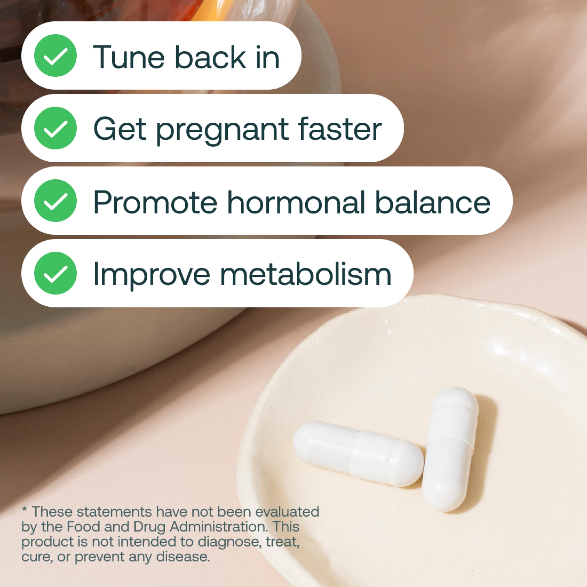 Illustration representing ovarian health and hormonal balance for PCOS