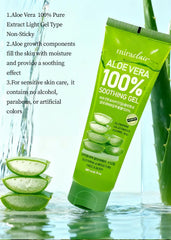 MIRACLAIR Aloe Gel applied on skin for body care and hydration.