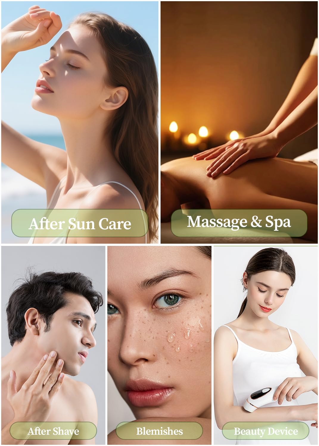 MIRACLAIR Aloe Gel used in hair care for lightweight moisture.