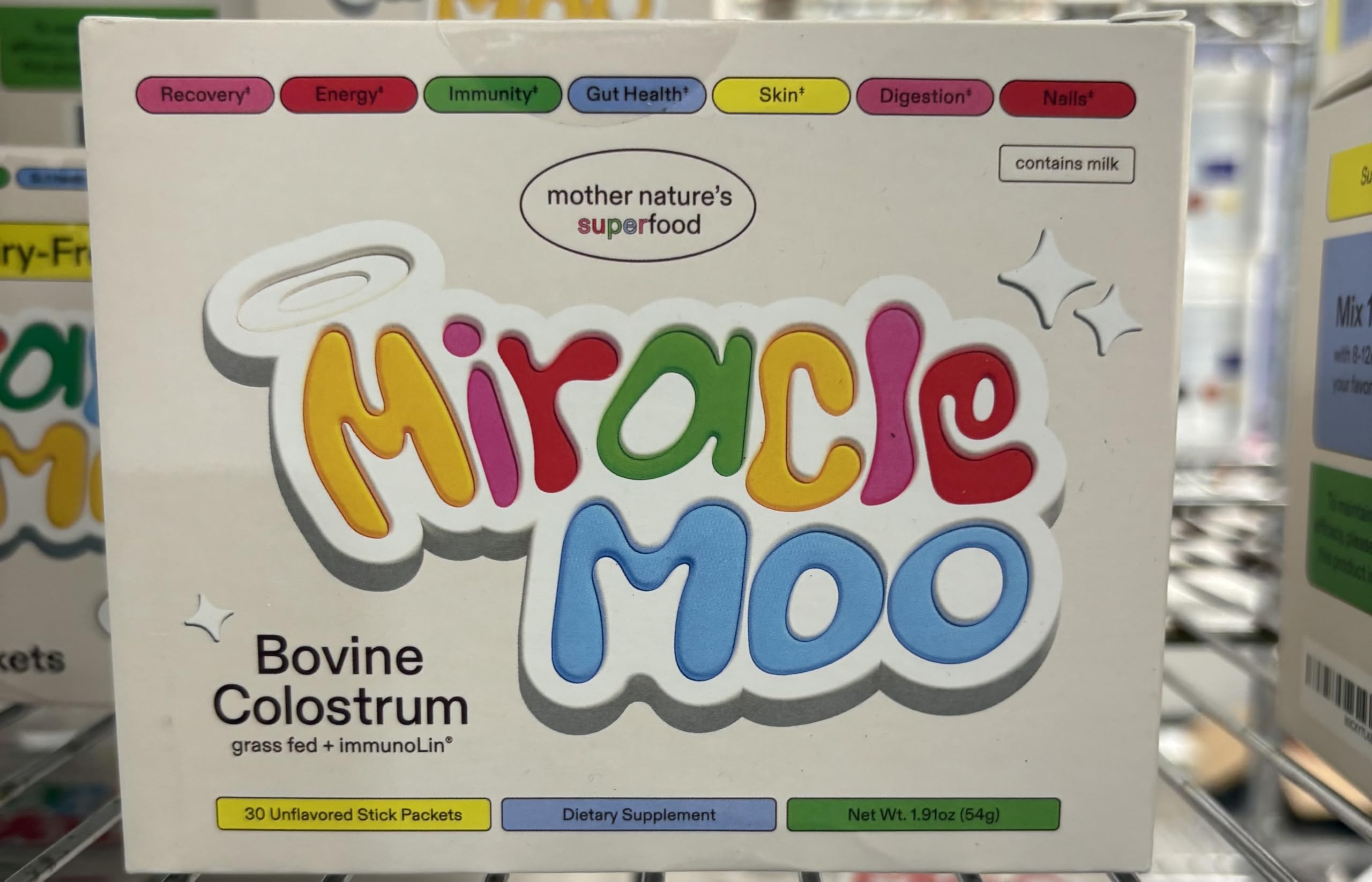 Miracle Moo Colostrum 30 unflavored packets
