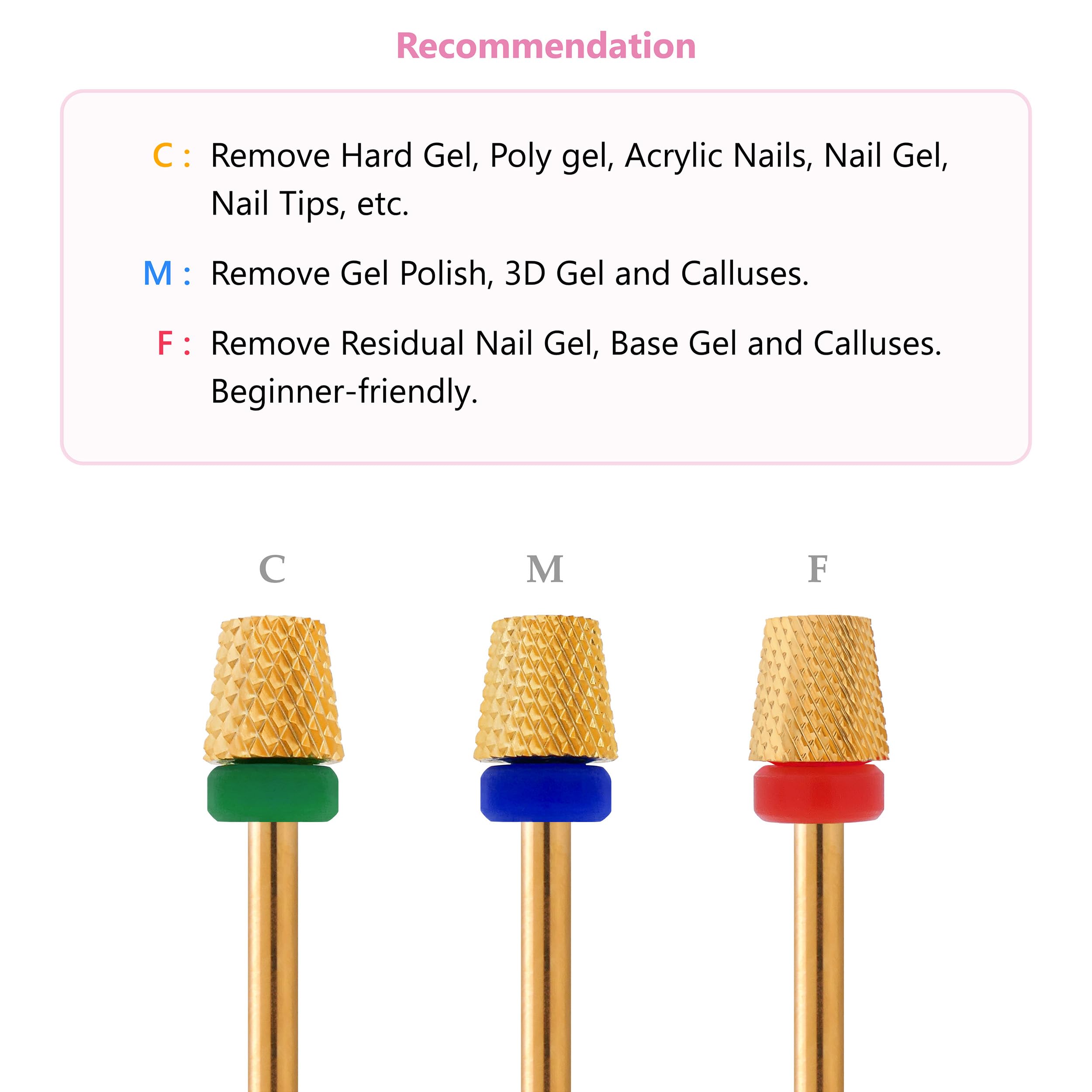 MIRACLE Nail Bits cross-cut design enhances safe, efficient shaping.