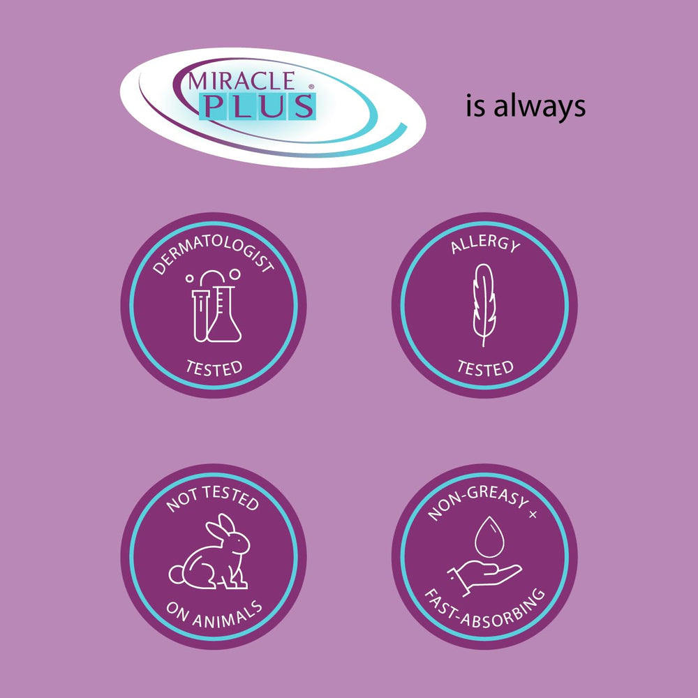Miracle Plus Arnica Cream ingredients aloe vera visuals emphasize soothing hydration.