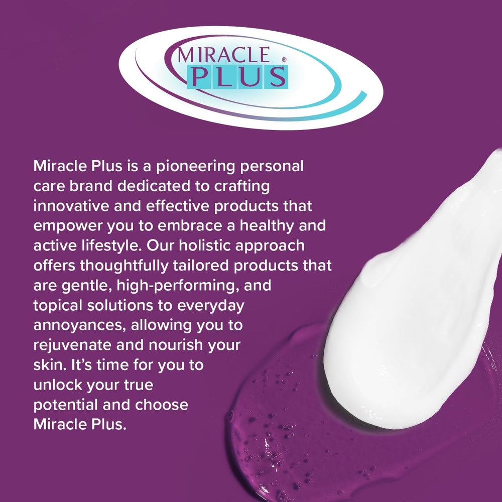 Miracle Plus Arnica Cream packaging reveals U.S.-made dermatologist-tested assurance.