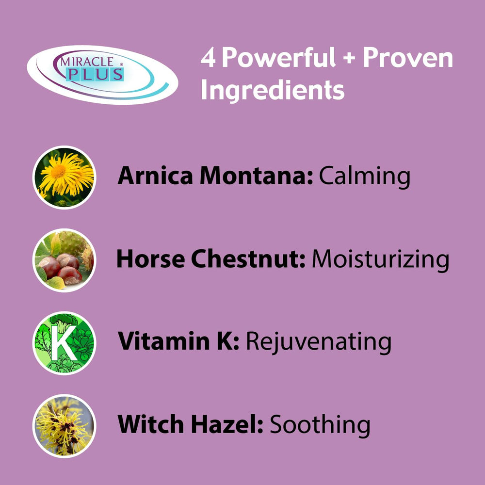 Miracle Plus Arnica Cream tube shows easy application for daily skin care after minor trauma.