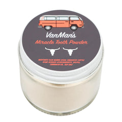 Packaging for Vanman's Miracle Tooth Powder