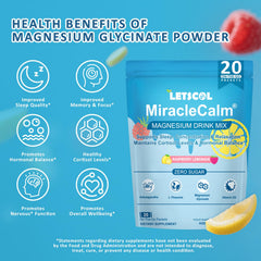 MiracleCalm magnesium calcium supplement bottle front label