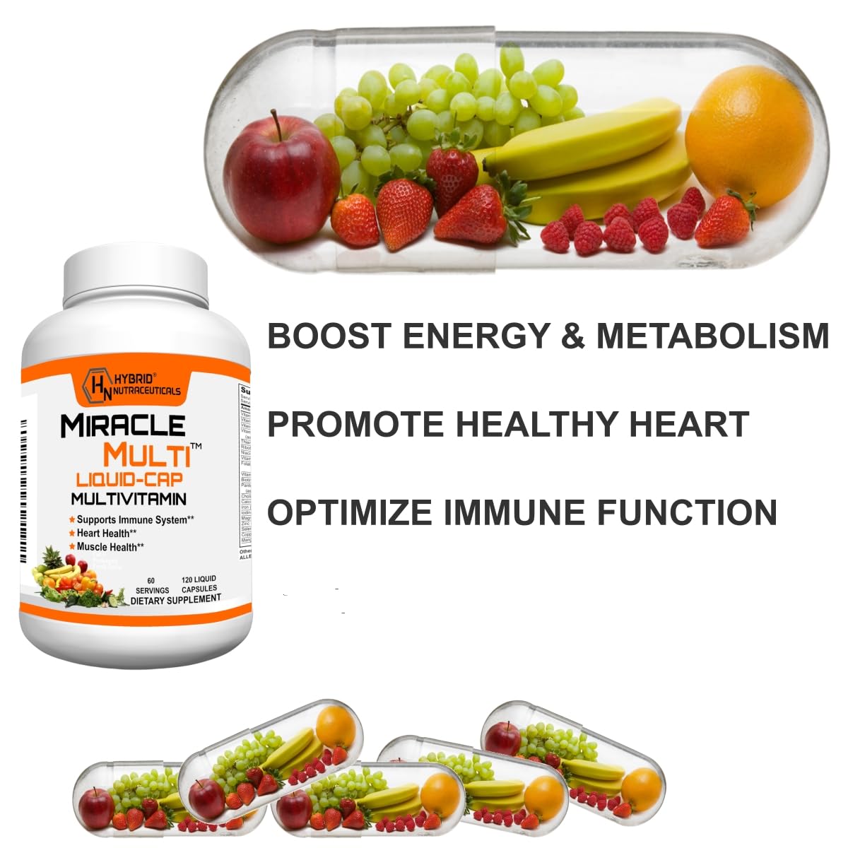 MiracleMulti bottle with label close-up