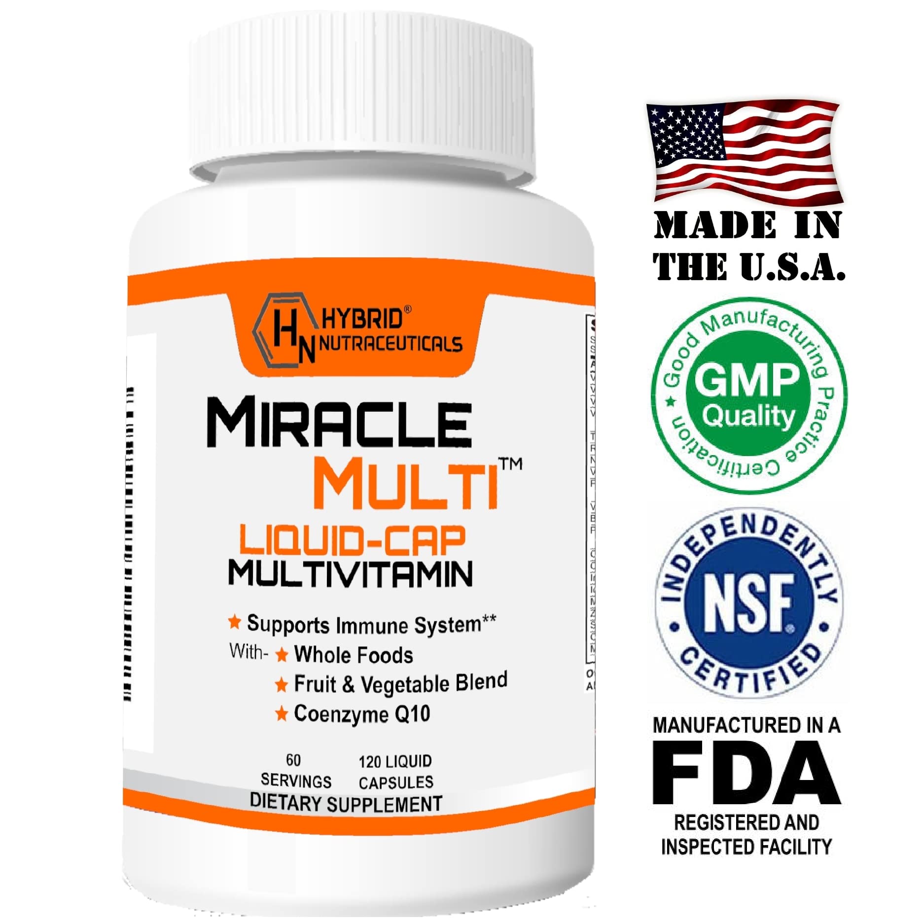 USA-made in FDA-inspected facility badge for MiracleMulti