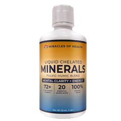 Miracles of Health Liquid Chelated Minerals bottle 32 oz