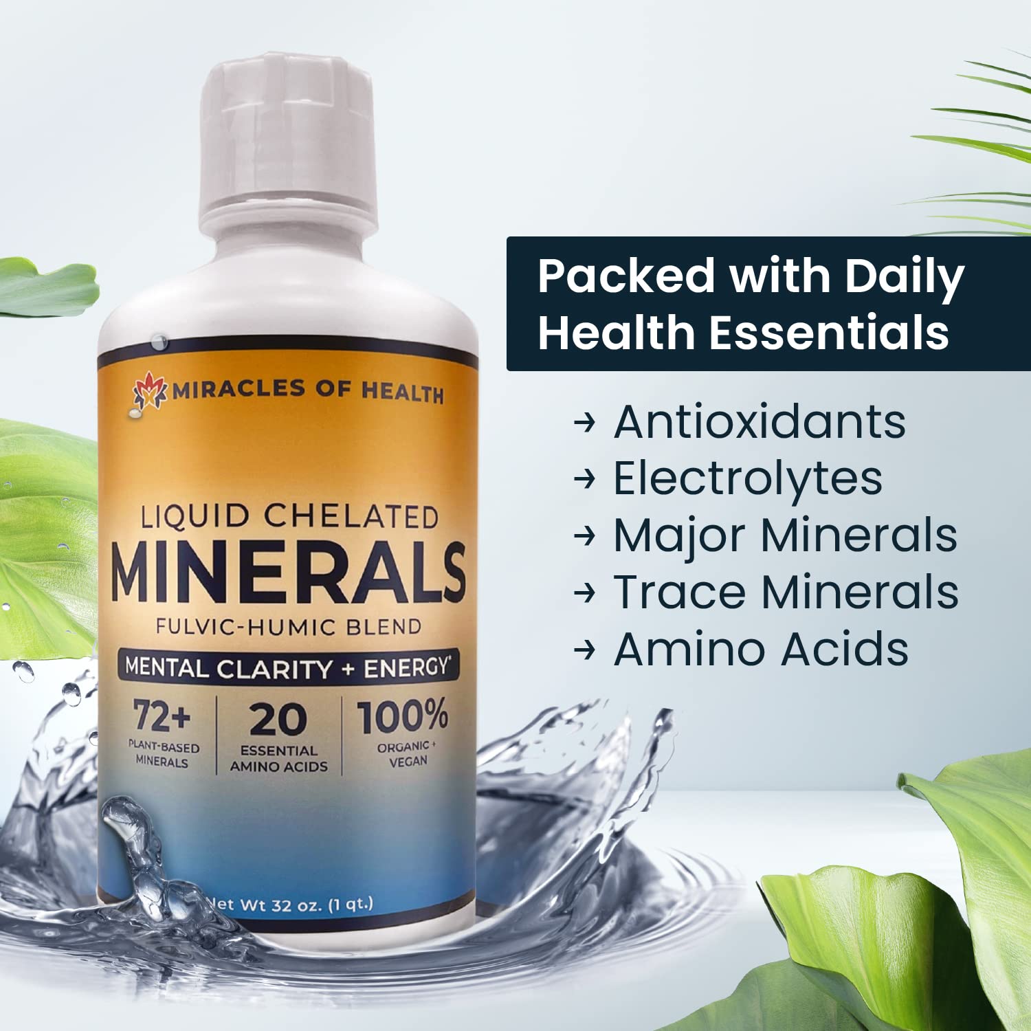 72+ plant-based minerals and trace minerals illustration