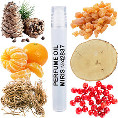 Front view of MIRIS No. 42837 perfume oil roll-on bottle
