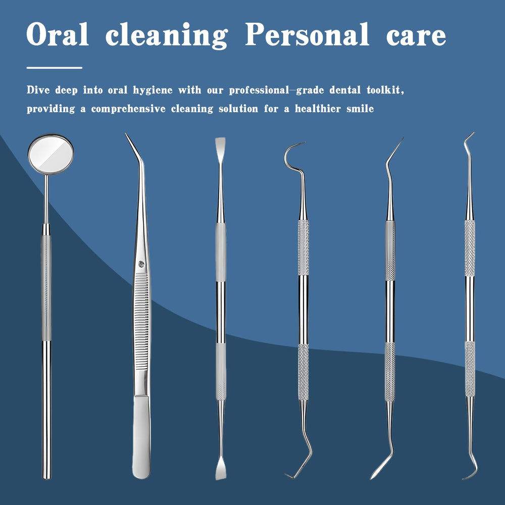 Dental mirror and plaque remover tools