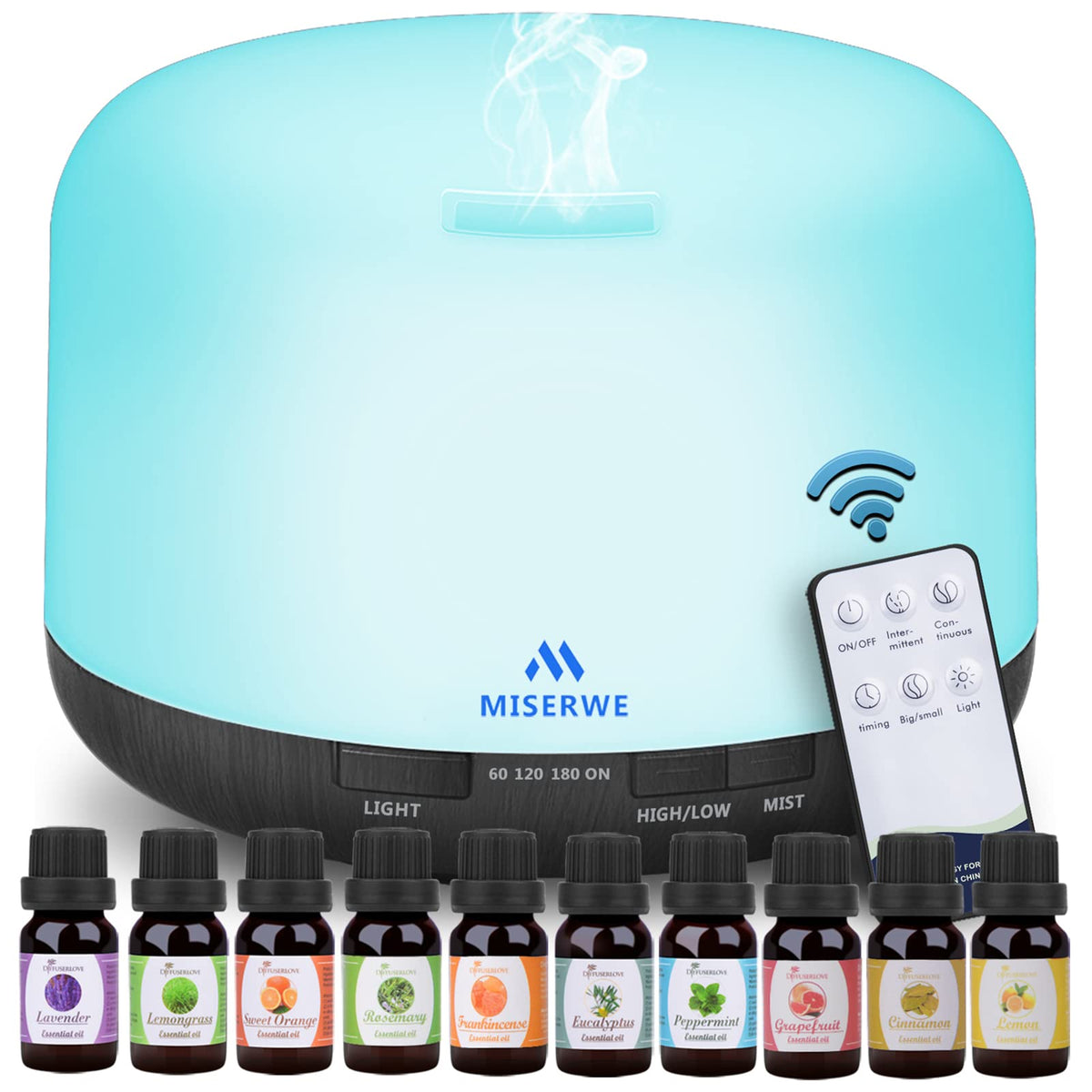 Miserwe 500ml essential oil diffuser base and water tank