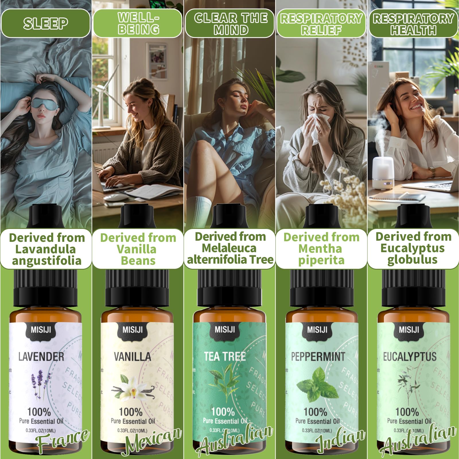 Diffuser with MISIJI essential oils in use