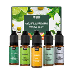 Amber glass bottle of MISIJI essential oil for diffuser