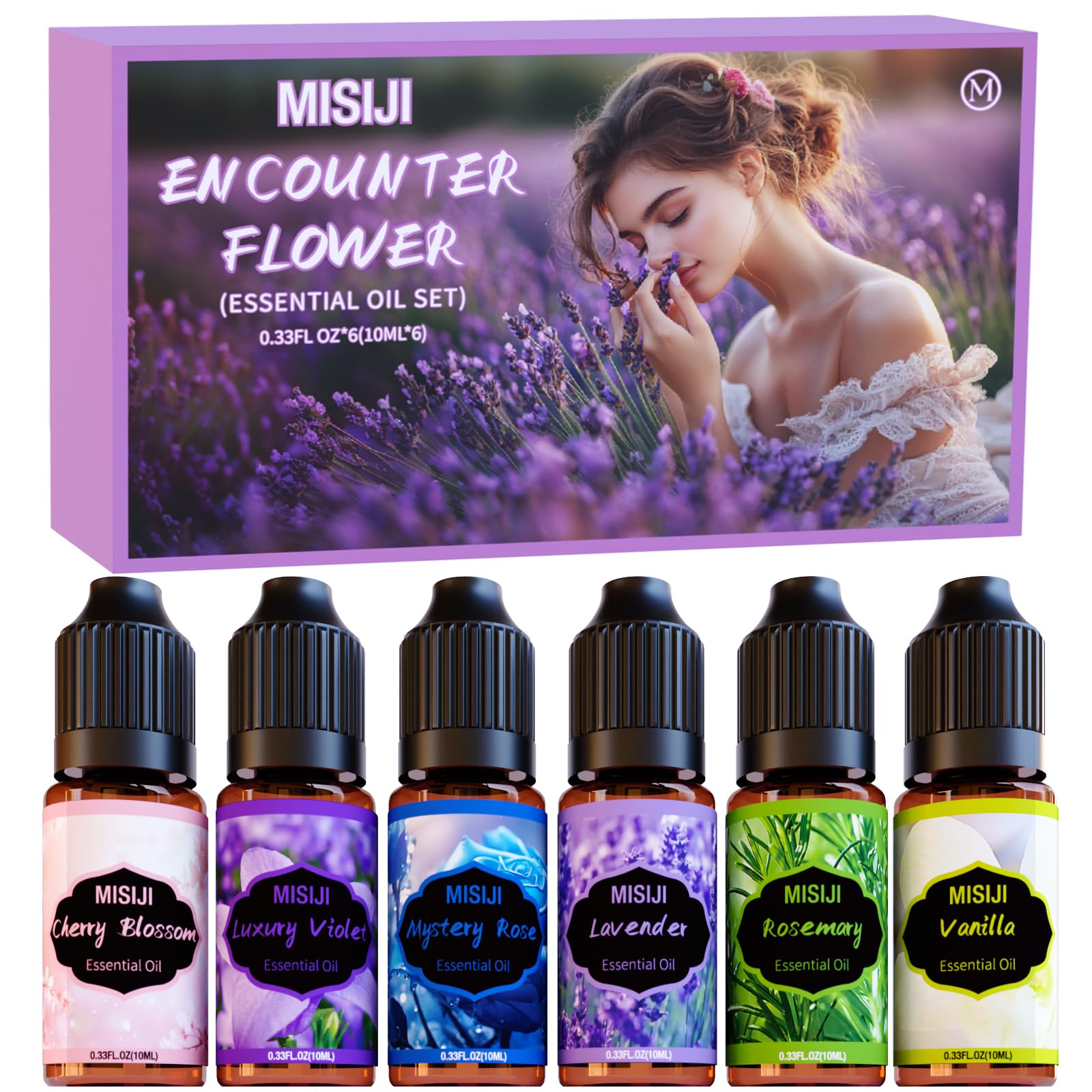 MISIJI Cherry Blossom essential oil for humidifier diffuser (6x10mL)