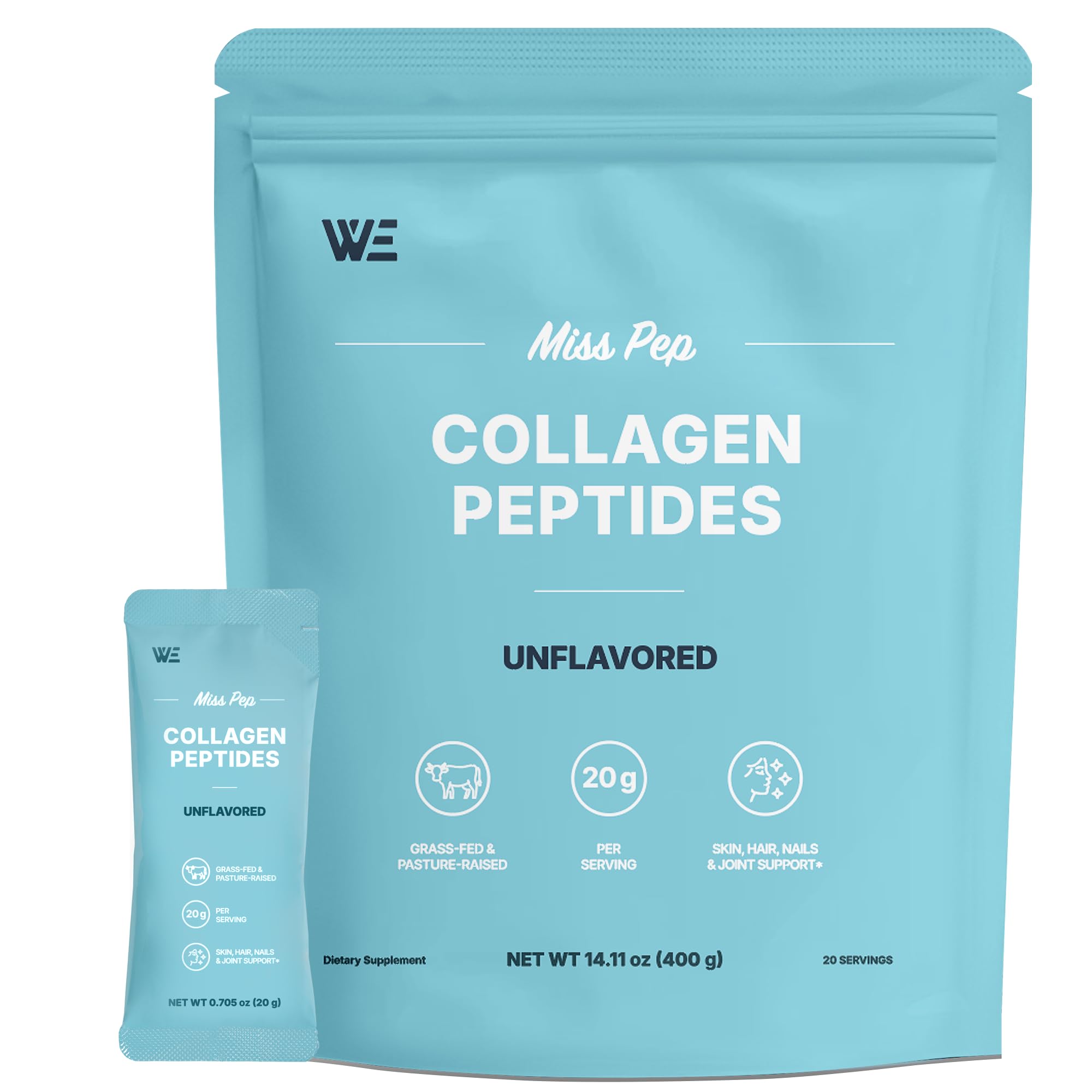 MISS PEP Collagen Peptides unscented packaging front