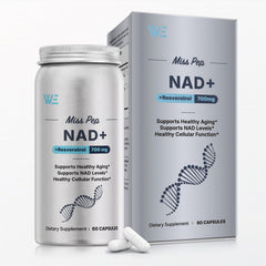 Miss Pep NAD+ supplement front bottle with 60 capsules