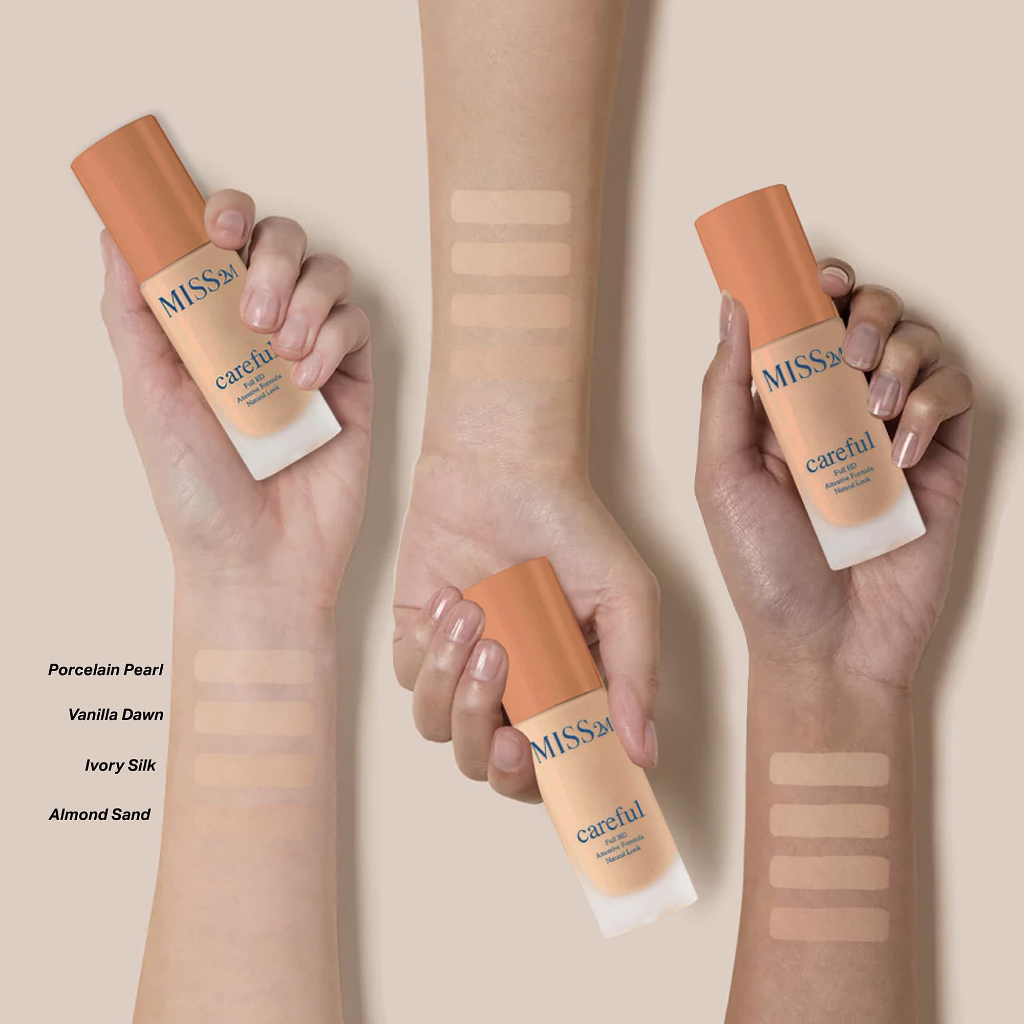 MISS2M Careful HD oil-free formula supports breathable skin without clogging pores