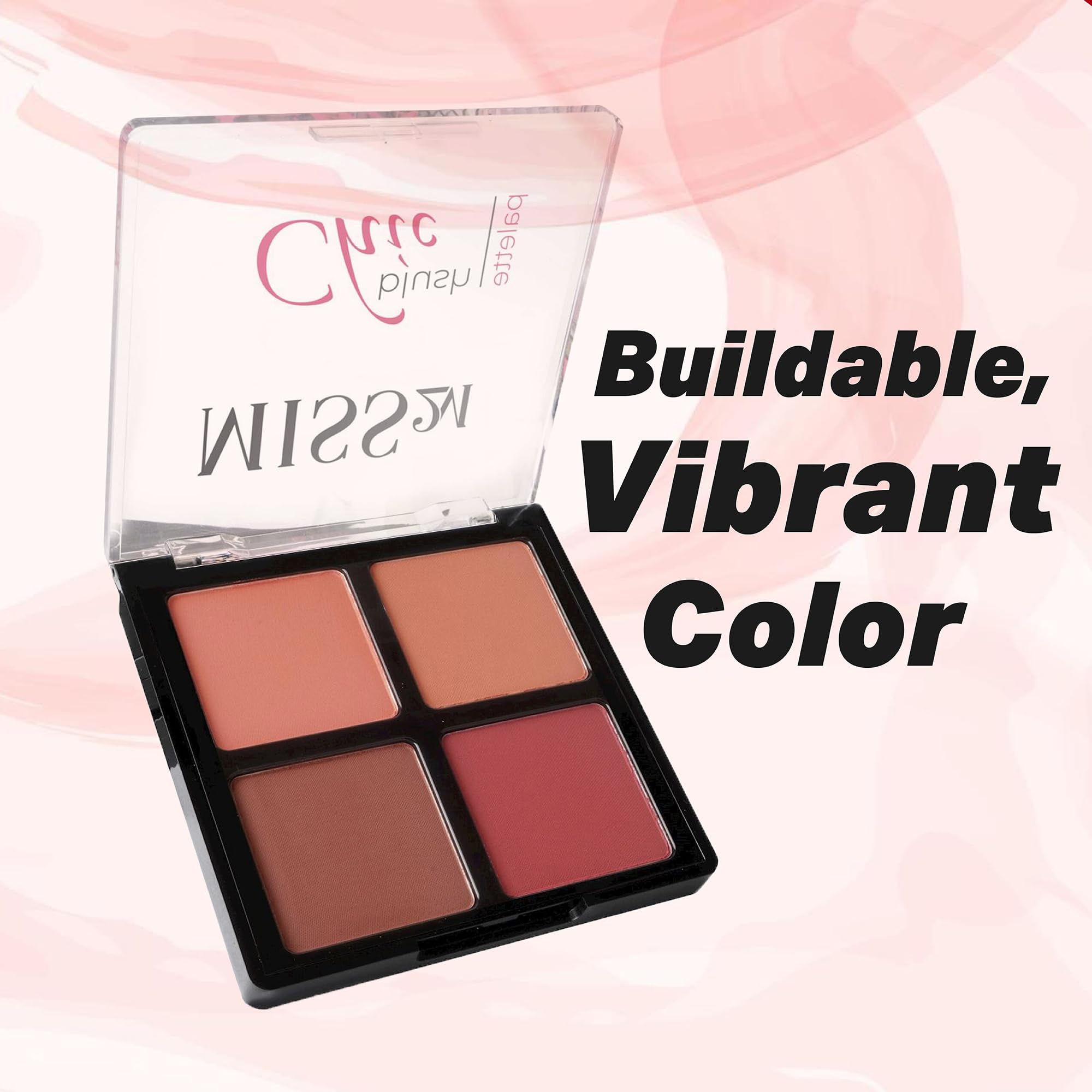 MISS2M Delicate Rose compact with oil-control satin finish reducing shine
