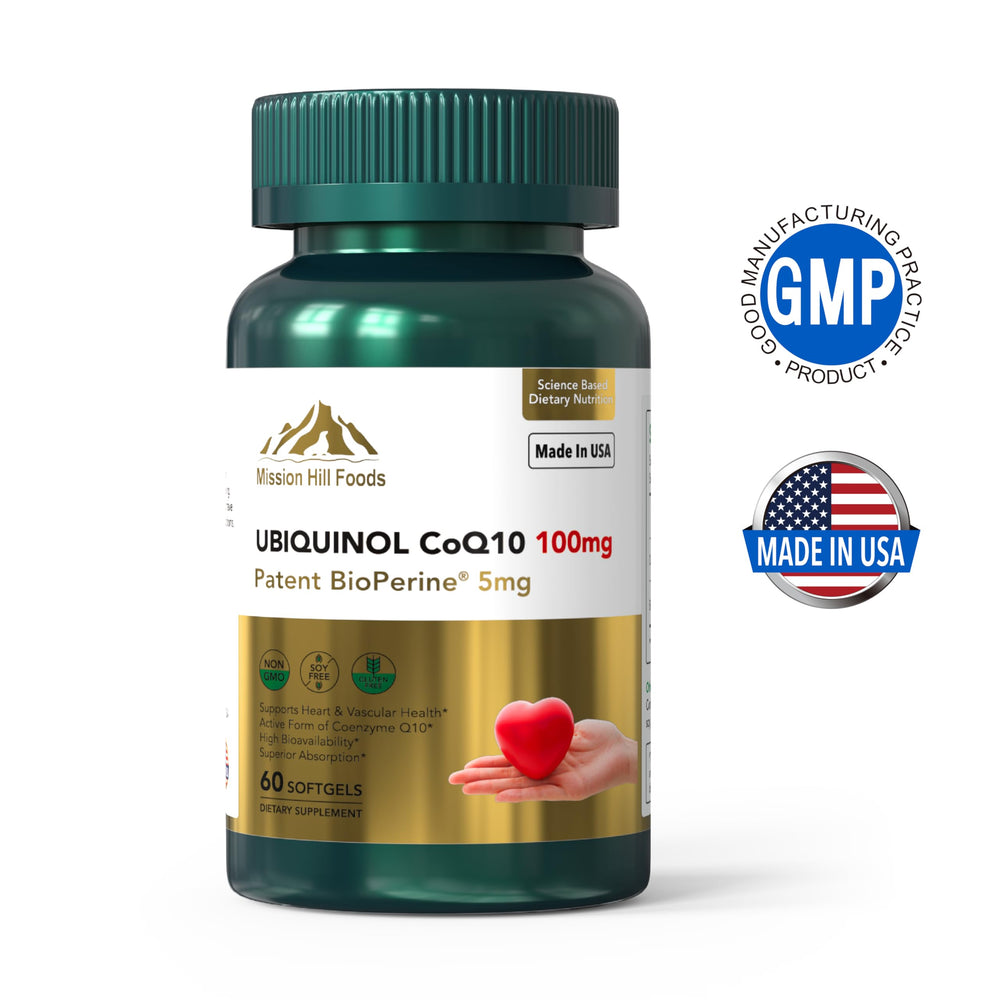 Heart health concept with supplement bottle to depict antioxidant support