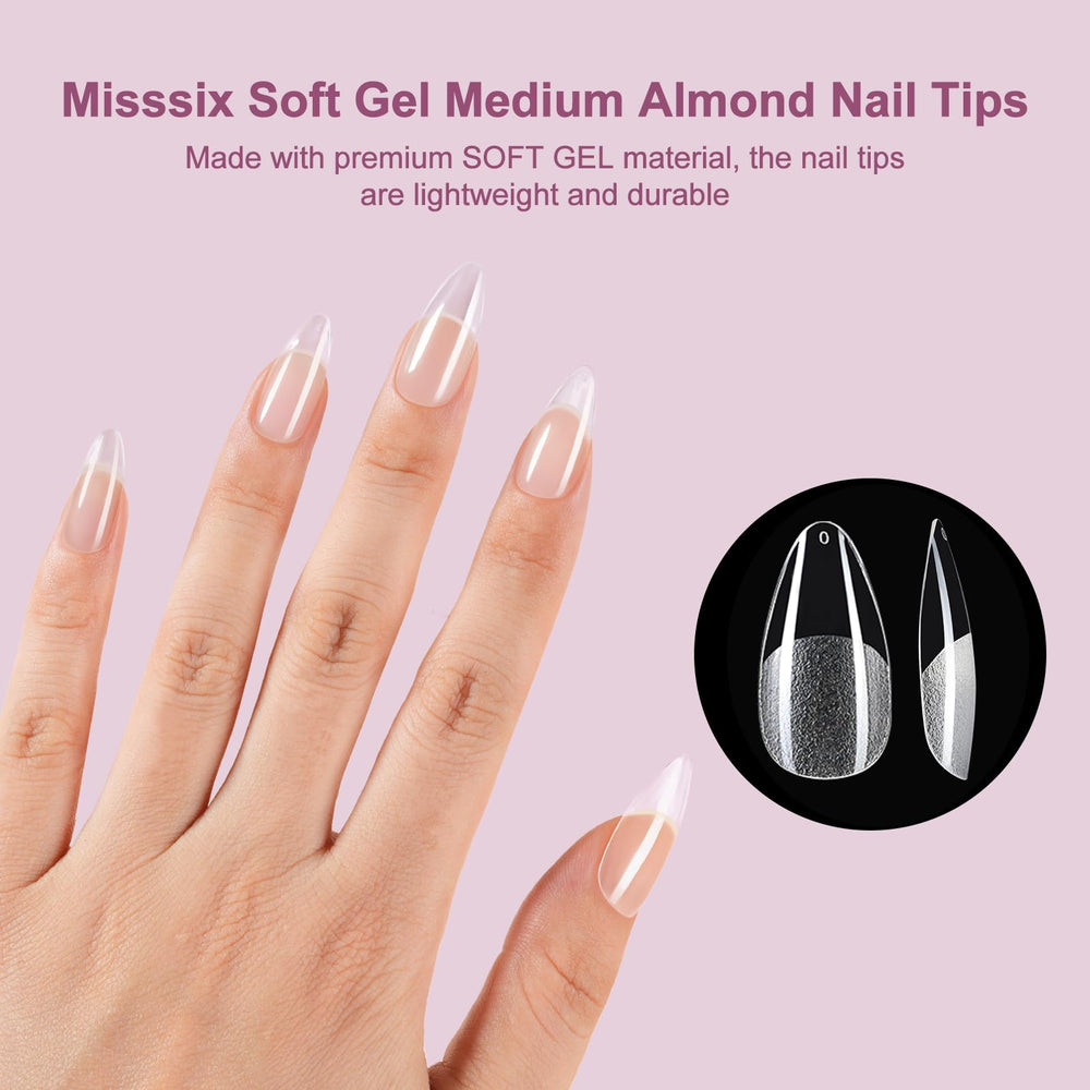 Misssix 360-piece tips with 12 sizes ensure a close fit.