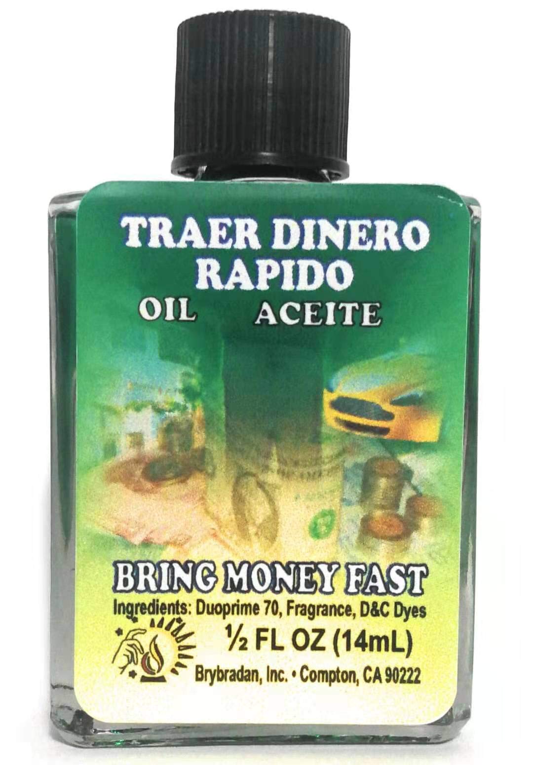MISTIC POWERMOJO Bring Money Fast Oil bottle for wealth rituals and abundance drawing