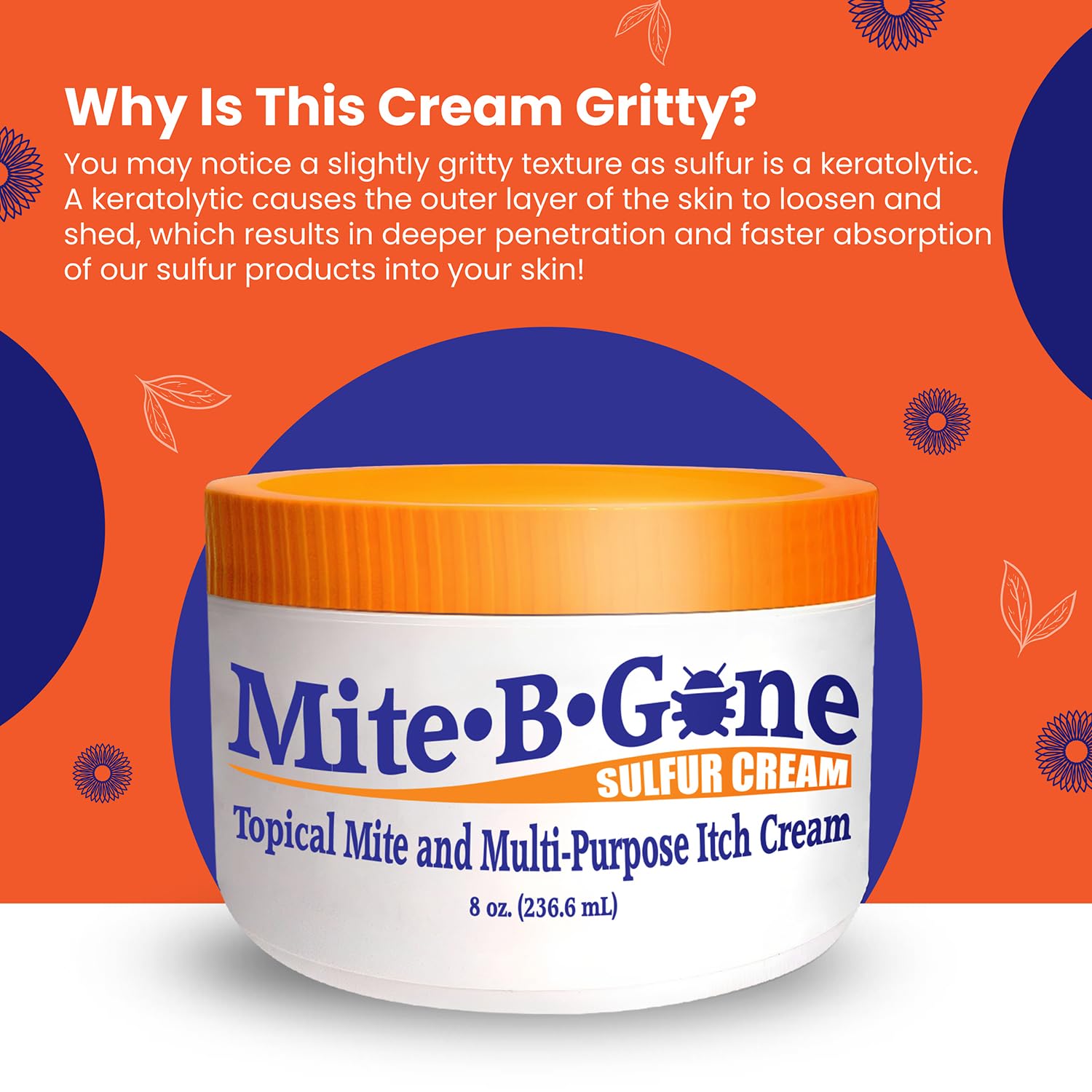 Mite-B-Gone small-batch USA production badge emphasizes quality