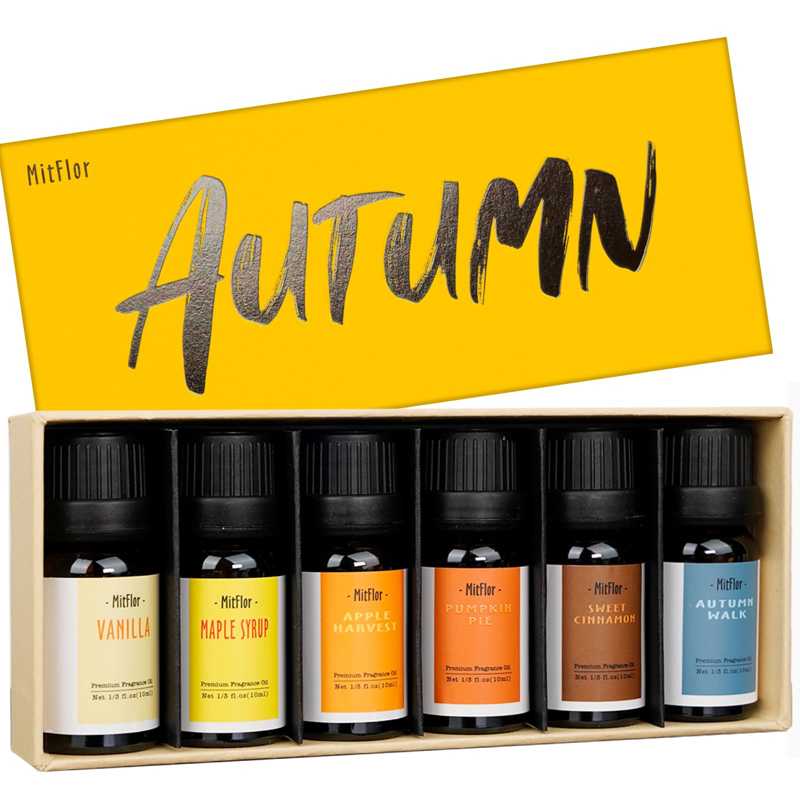 MitFlor Autumn fragrance oil set packaging