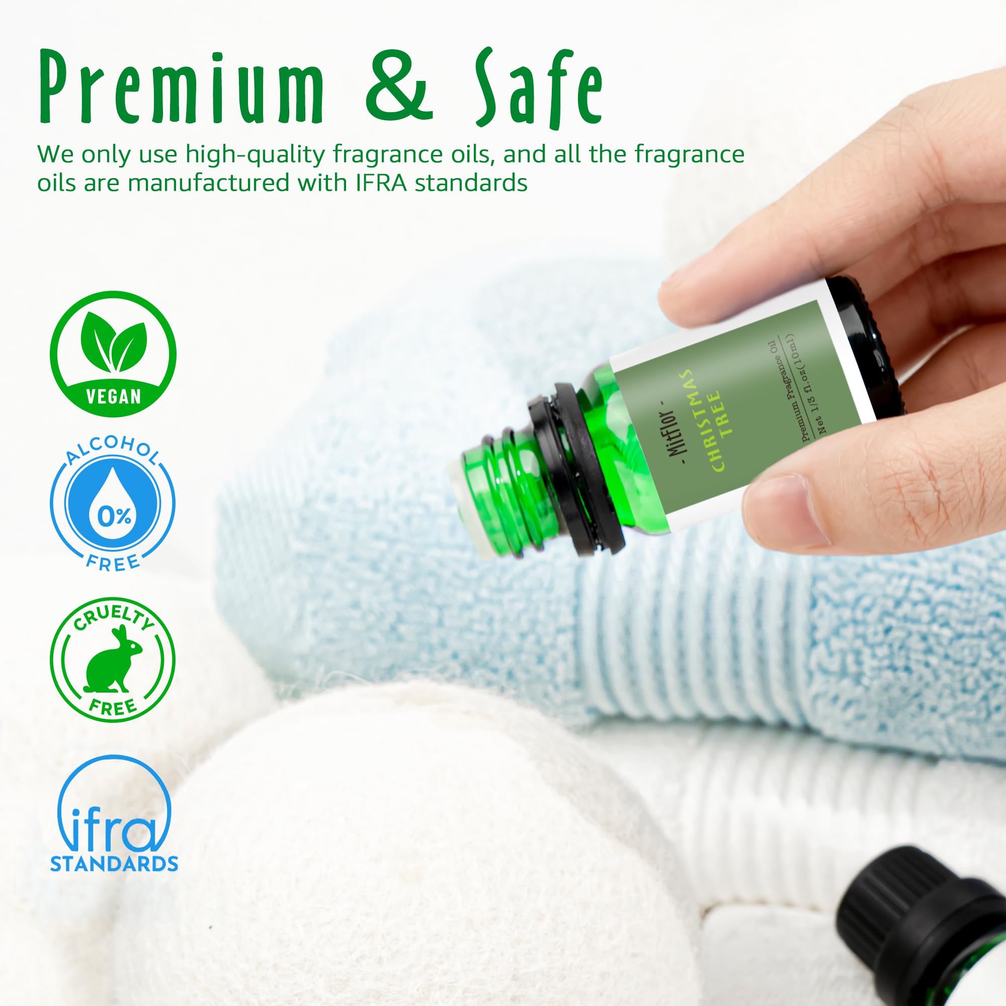 Christmas Tree 10 ml fragrance oil bottle from MitFlor Christmas set