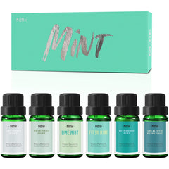 MitFlor eucalyptus-peppermint bottle for refreshing diffuser sessions.