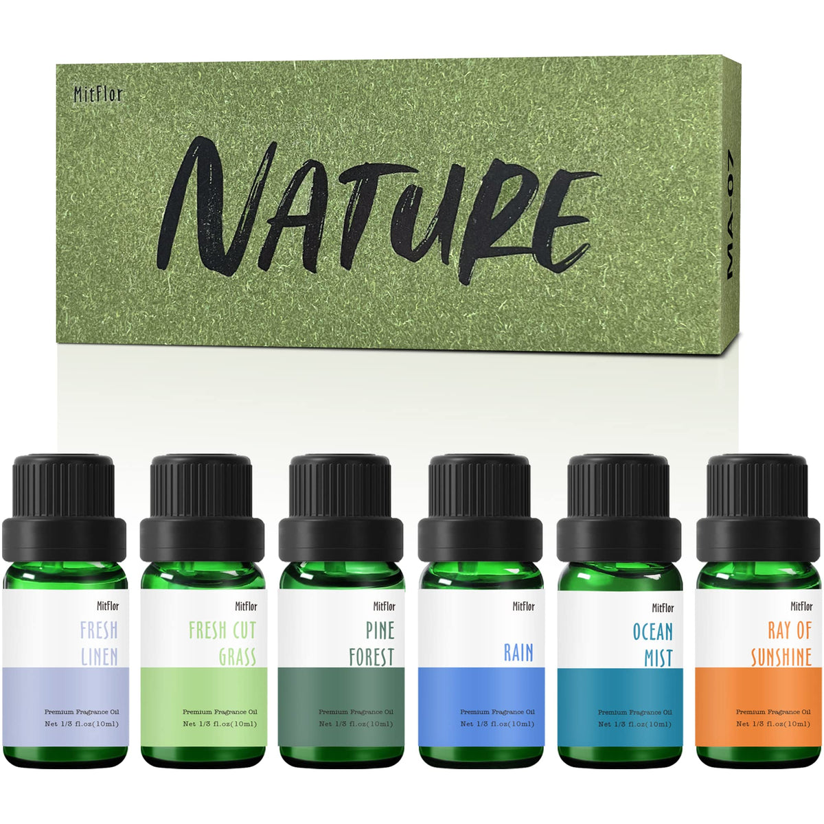 MitFlor Nature Set gift box with 6x10ml fragrance oils