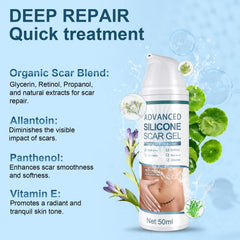 Mitgary Advanced Scar Gel packaging front displays 50 g bottle.
