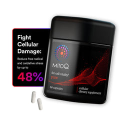 MitoQ Pure bottle with capsules