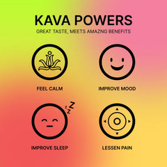 Back label and nutrition information on Mitra9 Kava Drink Variety Pack
