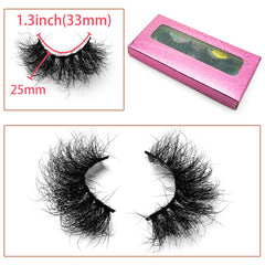 Miuhair Beauty Fluffy Mink Lashes packaged display highlighting product craftsmanship.
