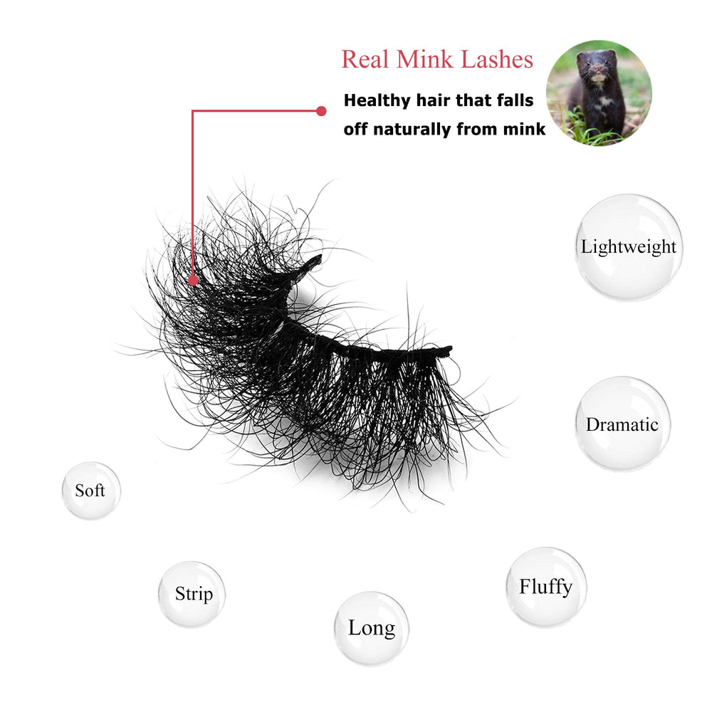 Miuhair Beauty Fluffy Mink Lashes reusable design shown for extended wear after care.