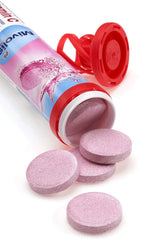 Front view of 4 packs of Mivolis iron and vitamin C effervescent tablets
