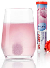 Nutrition and ingredients label for Mivolis tablets